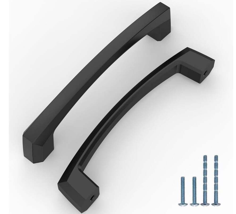 Knoklock Matte Black Cabinet Pulls 4 Inch Hardware 10 Pack